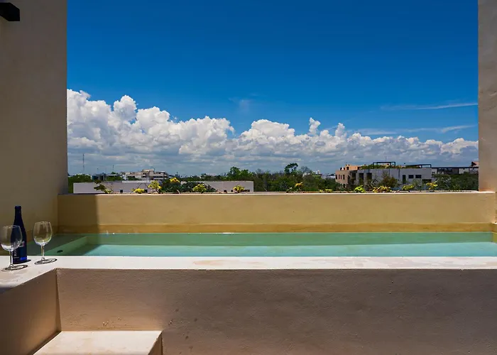 2 Bedrooms, Rooftop & Pool At La Veleta Apartamento Tulum